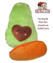 Two Hug Me Plush Toys Avocado and Stuffed Carrot - used - £14.30 GBP
