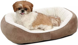 Luxury Taupe Cuddle Bed for Petite Dogs by Midwest Quiet Time Boutique - £44.02 GBP