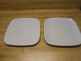 Brookpark modern design white square plates or saucers - $9.45