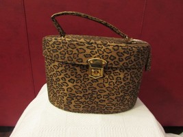 Moda Int&#39;l Vintage Animal Print Cosmetic Makeup/Jewelry Case - £9.47 GBP