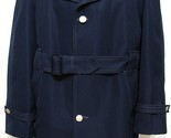 Season Mates All Weather Trench Coat Navy Blue 40 R Sailor Buttons Best ... - $54.40
