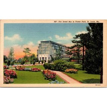 Vintage Linen Postcard, Jewel Box in Forest Park St Louis Missouri, Curteich - £7.03 GBP