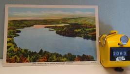 STD Vintage Lake Fairlee Green Mountains Vermont Linen c1935 Unposted - £0.77 GBP