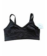 Tranquil &amp; True Womens Comfort Bra Microfiber Seamless Pullover Black Si... - $17.93 CAD
