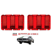 67 68 Ford Mustang Red LED Sequential Tail Brake Stop Light Lamp Lens PAIR - $154.81