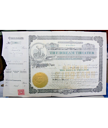 1921 STOCK CERTIFICATE OF COEUR D&#39;ALENE THE DREAM THEATER PRESIDENT N.E.... - $358.83 MXN