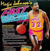 Arcadia Magic Johnson&#39;s Fast Break Basketball Arcade FLYER 1988 Original Video - £21.58 GBP