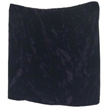 NWT Womens Size Medium LF Millau Dark Purple Crushed Velvet Mini Skirt - £18.00 GBP