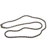 Italian Made Sterling Silver Roped Chain Necklace 24 in. - $28.49