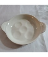 BTC Glaze Dish [eggs, escargot, appetizer] Bel Terr Henn USA Pottery 911... - $12.82