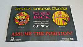 Foetus Vice Squad Dick Poster 18.5&quot; X 11.5&quot; Promo Only 1994 Chrome Cranks - £49.07 GBP