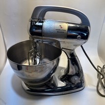 Vintage Hamilton Beach Model K 10-speed Chrome Double Mixer attachment +... - $44.54