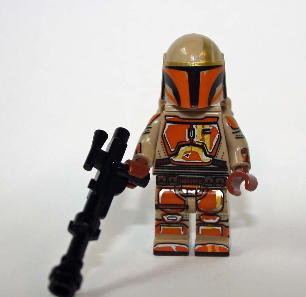Tan And Gold Mandalorian Tv Show Star Wars Custom Minifigures - $8.45