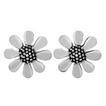 Versatile Daisy Flowers .925 Sterling Silver Post Stud Earrings - £11.04 GBP