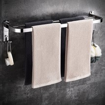 Towel Racks For Bathroom, Stainless Steel Towel Holder Wall Mounted With 2 Hooks - $33.99