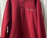 Izod PerformX Men’s XL Beige Quarter Zip Pullover Fleece Sweater Long Sl... - £15.78 GBP