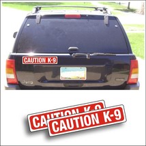 2X Magnet Magnetic Sign CAUTION K-9 dog in car show dogs pet car truck trailer - £19.53 GBP