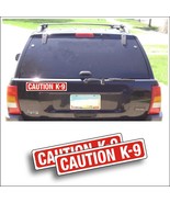 2X Magnet Magnetic Sign CAUTION K-9 dog in car show dogs pet car truck t... - $24.93