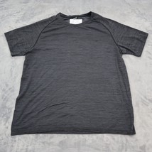Zella Shirt Mens 2XL Gray Nylon Polyester Short Sleeve Quick Dry Active Top - $10.87