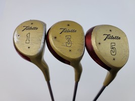 Vintage Set Titleist Ladies Titlette Woods 1, 3, 5, Steel Shafts Right-handed - £31.14 GBP