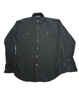 Beverly Hills Polo Club Men Medium Black Matrix Dot Pearl Snap Long Slee... - $297.47 MXN