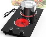 Electric Cooktop,110V 2100W Electric Stove Top With Knob Control, 10 Pow... - $296.99