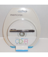 Memorex 10 Pack CD-R 52X 700MB 80 Min Sealed with Bonus CD Marker Brand New - £11.67 GBP