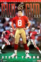 San Francisco 49ers Run &amp; Gun Steve Young 12x8 Metal Sign NFL - €21,34 EUR