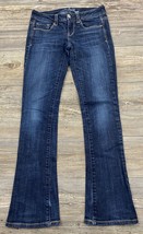 American Eagle Jeans &quot;Skinny Kick&quot;  0 Short Sequin Back Pocket Stretchy ... - $11.88