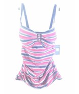 New Cayo De Agua Womens Bikini Top Multicolour Stripe Size 10 D Cup Swim... - £19.53 GBP