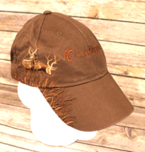 HEAD SHOT BY KC CAPS BROWN CAMERON ELK BASEBALL HAT CANVAS ADJUSTABLE EM... - £7.37 GBP