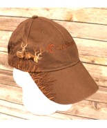 HEAD SHOT BY KC CAPS BROWN CAMERON ELK BASEBALL HAT CANVAS ADJUSTABLE EM... - £7.21 GBP