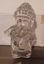 Mikasa Frostys Choir Snowman Playing the Trumpet Full Lead Crystal Figurine 6.5” - $15.00