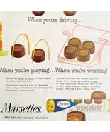 1958 Mars Marsettes Caramel Chocolates Advertisement Life Magazine HM2X - $41.35 CAD