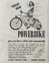 1948 Saginaw Power Bike Advertisement Vintage Transportation Motorcycle ... - $19.99 1948 Saginaw Power Bike Advertisement Vintage Transportation Motorcycle ... - $19.99