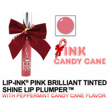 LIP INK  Pink Brilliant Tinted Candy Cane Shine Lip Plumper - £19.78 GBP