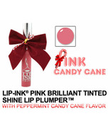 LIP INK  Pink Brilliant Tinted Candy Cane Shine Lip Plumper - £19.46 GBP