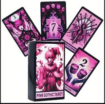 Pink Gothic Tarot Deck – 78-Card Dark Fantasy Divination Cards - $10.88