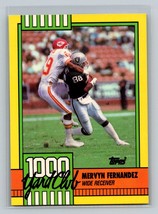 Mervyn Fernandez #25a 1990 Topps Los Angeles Raiders 1000 Yard Club - £1.59 GBP