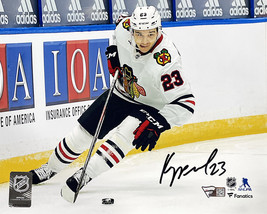Philipp Kurashev Firmado 8x10 Chicago Blackhawks NHL Foto Fanáticos - £54.43 GBP