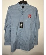 Ariat Pro Series Adamsen Sky Blue Long Sleeve Checkered Button Up Shirt ... - €42,00 EUR