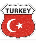 Turkey Highway Shield Novelty Metal Magnet HSM-433 - £11.95 GBP