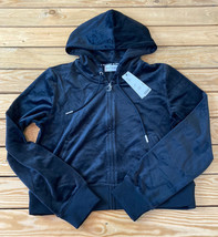 juicy couture NWT $119 women’s jewel logo hoodie jacket size XL black m5 - £41.35 GBP