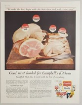 1958 Print Ad Campbell&#39;s Soup Kitchens Ham,Turkey,Bacon,Chicken - £13.38 GBP