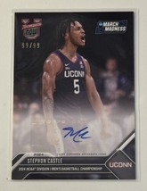 99/99 Stephon Castle RC Autograph 2024 Bowman U Now March Madness Card #16A NBA! - £191.13 GBP