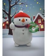 NWT Squishmallows Hug Mees Christmas Manny snowman Roughly 12&quot; - $399.35 MXN