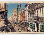 Market Street Looking East San Francisco Postcard 1937 - $9.90