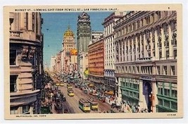 Market Street Looking East San Francisco Postcard 1937 - £7.79 GBP