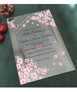 free design 10pcs acrylic wedding invitations,acrylic Invites,acrylic in... - £25.52 GBP