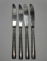 Harrison Int Stainless Japan Michelle Floral Dinner Knife - Set of 4 - £18.93 GBP